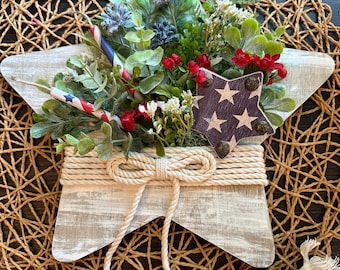 Sign, Memorial Day, 10” x 10”, Patriotic, 4th of July, Red White & Blue