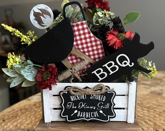 Magnet Set, Barbecue: Personalized, Frame, House, Farm Truck or Barn Stand, Tiered Tray Decor
