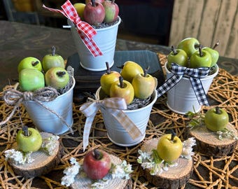 Apple Bucket, Tiered Tray Decor, Fall Decor