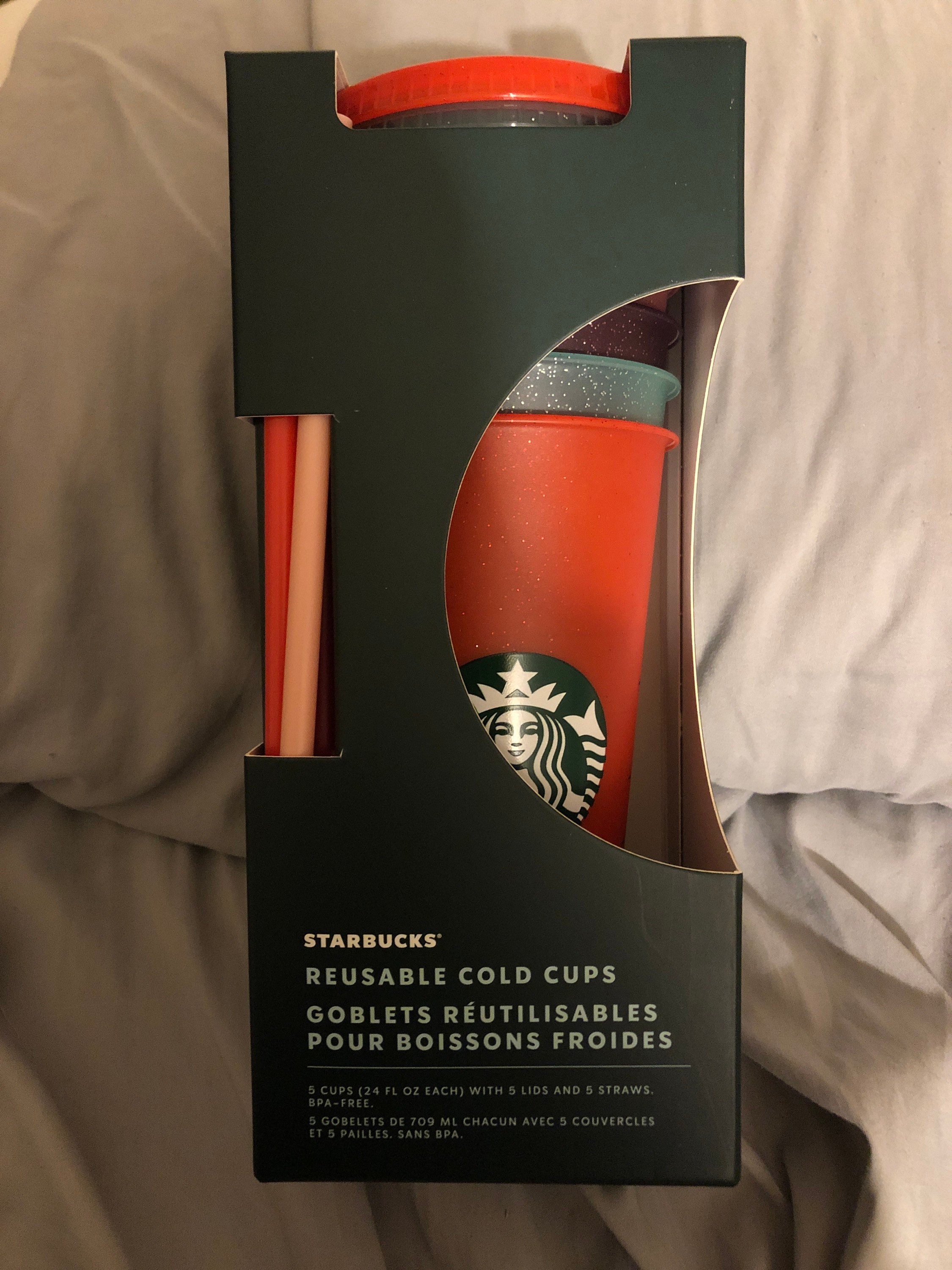 Starbucks 2020 holiday cold cups glitter CuSTOM DESIGN Etsy Italia