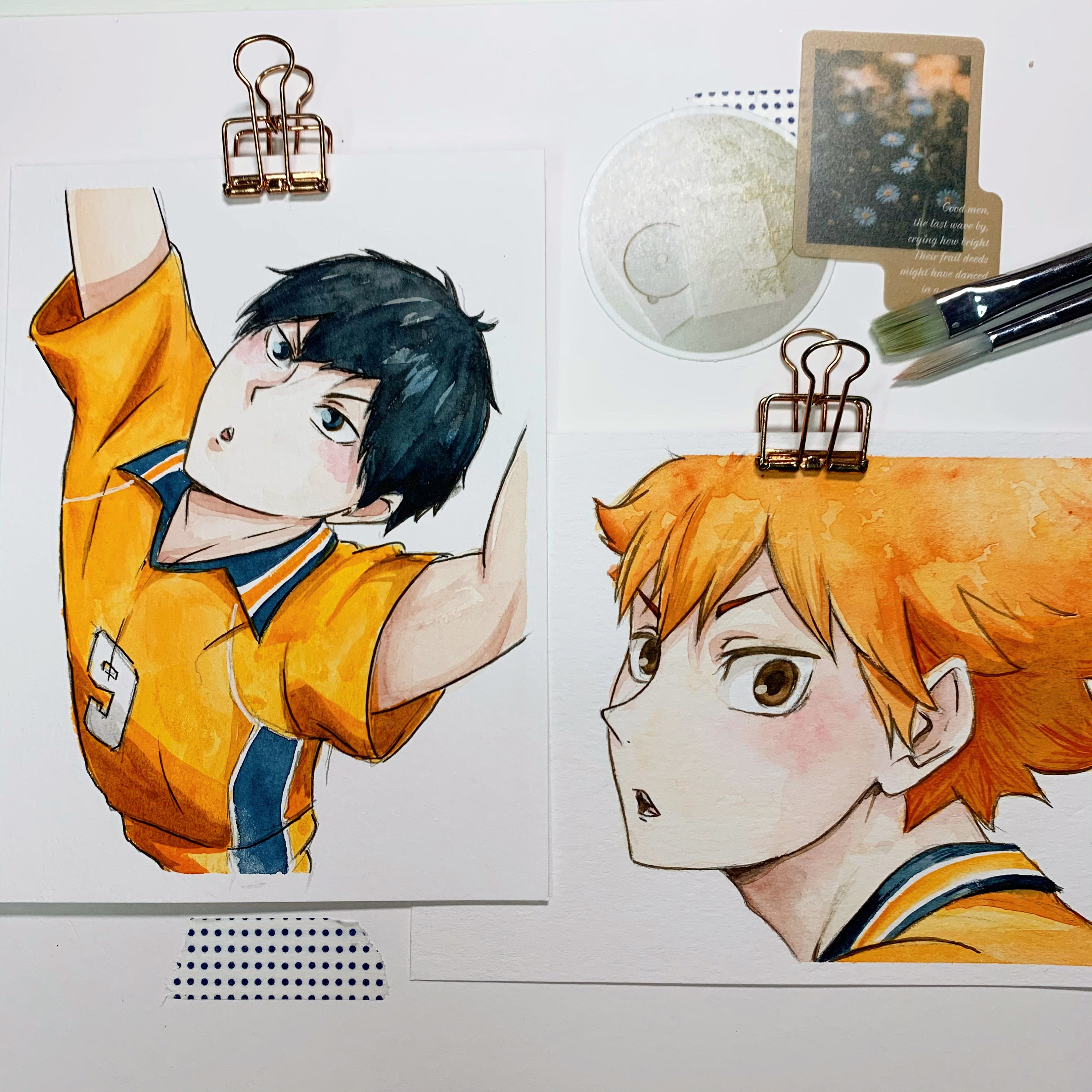 Anime Watercolour Commission - Single character , original, art piece