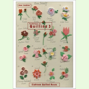 Aprenda muitas técnicas diferentes de Quilling de Jane Jenkins com Quilling Roses