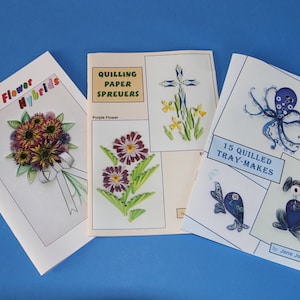 Jane Jenkins’ Three Quilling Books - Learn FRINGING, COMBQUILLING and Quilling Paper SPREUERS