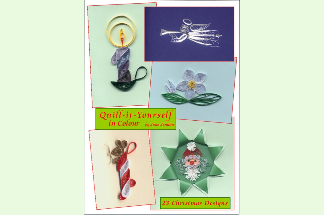 Jane Jenkins Learn to Quill 23 Christmas Quilling Designs Etsy