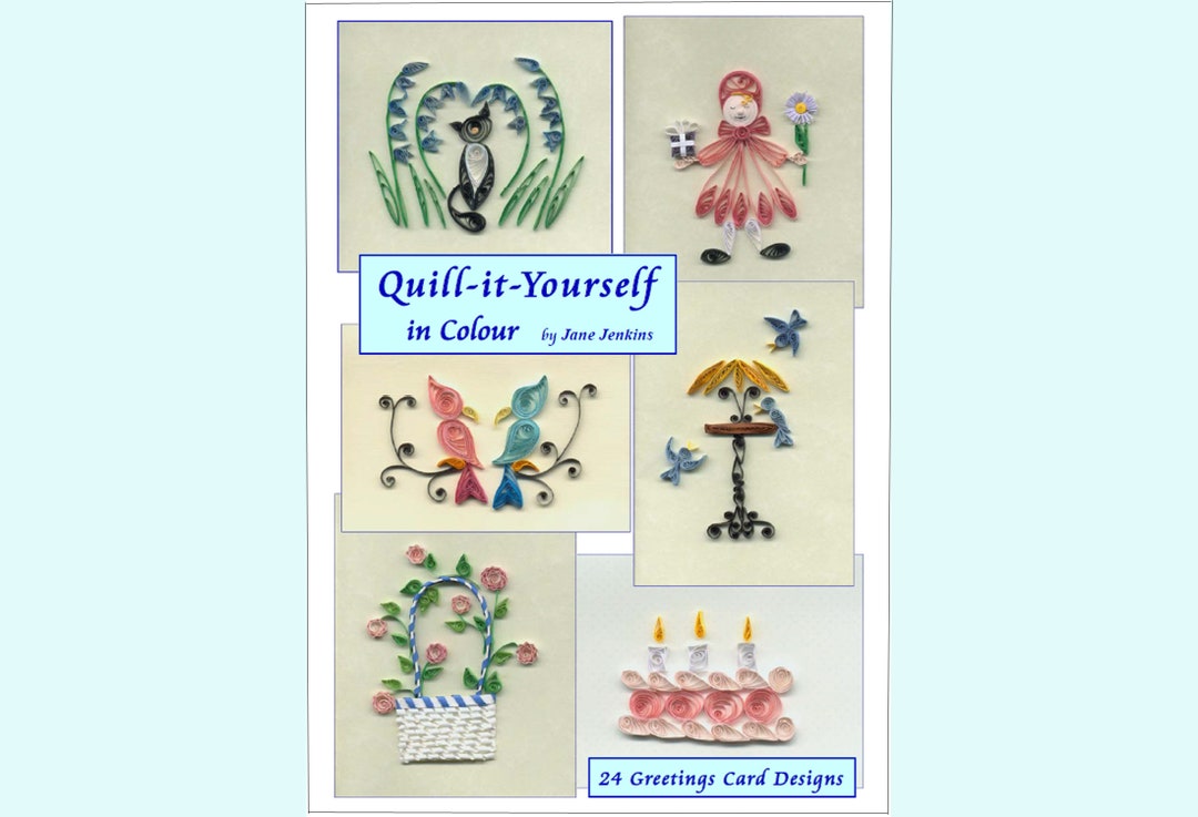 Jane Jenkins' Learn to Quill 24 QUILLED GREETINGS Cards Etsy