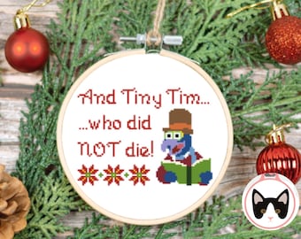 Puppet Christmas Carol Cross Stitch Pattern
