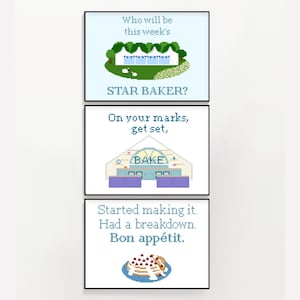 The Great British Bake Off Cross Stitch Pattern Pack