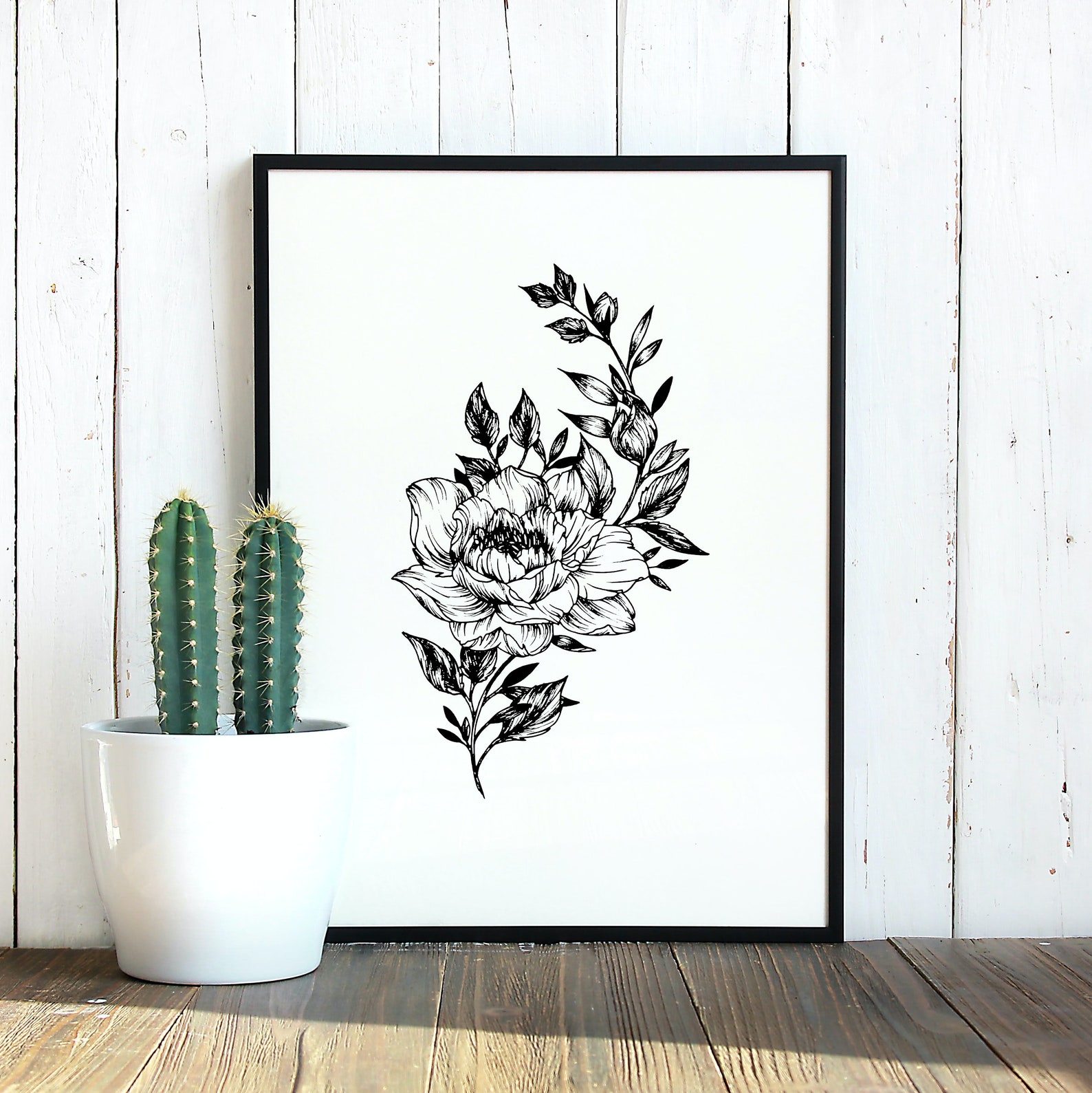 Flower Giclee Print Flower Painting Wall Art Prints Etsy