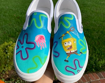 Spongebob Shoes - Etsy