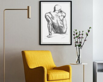 Male Nude Art Etsy