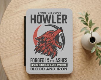 Funda para Kindle Red Rising, Invoca a los Aulladores, Funda para Kindle, Merchandising literario, Regalo para amantes de la ciencia ficción, Regalo para él, Regalo para ella, Darrow Sevro, Hail Reaper, Lector electrónico