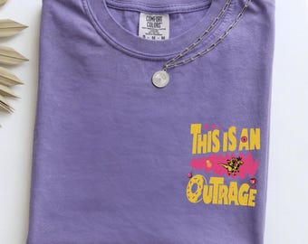 Camiseta de Carl de Dungeon Crawler, Camiseta "This Is An Outrage", Merchandising de DCC, Regalo para lector, Regalo para amante de los libros, Camiseta para amantes de los libros