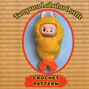 Haakpatroon Labubu Tempura-outfit, Labubu-kleding