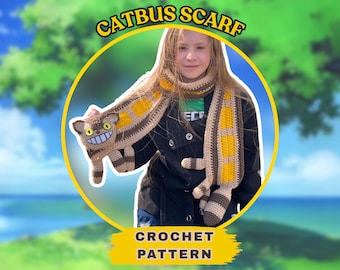 Catbus Crochet Scarf Pattern (PDF)