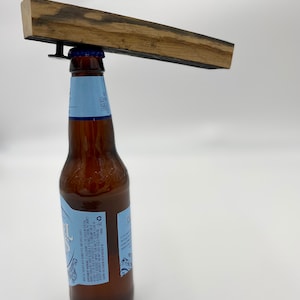 Bottle Opener made from Authentic Whiskey Barrel Stave || Craft Beer Gift