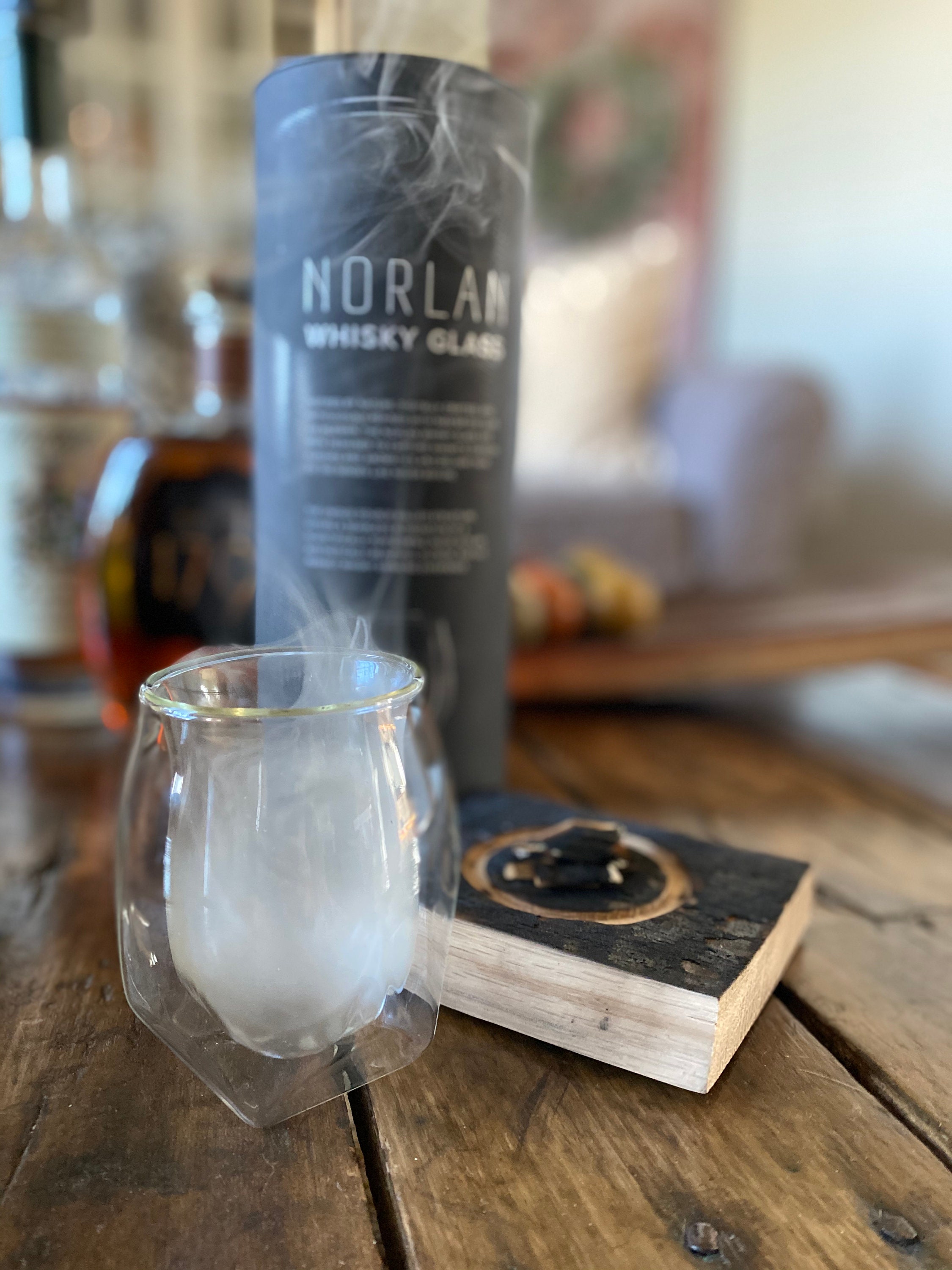 Smoking Tray for Norlan Whisky Glass With Smoking Chips glass NOT Included  