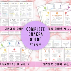 Kompletter Chakra Ratgeber für Anfänger, 7 Chakra Komplette Anleitung Sheets, Buch der Schatten Seiten, Yoga Poses,Chakra Basics, 7 Chakra Heilung