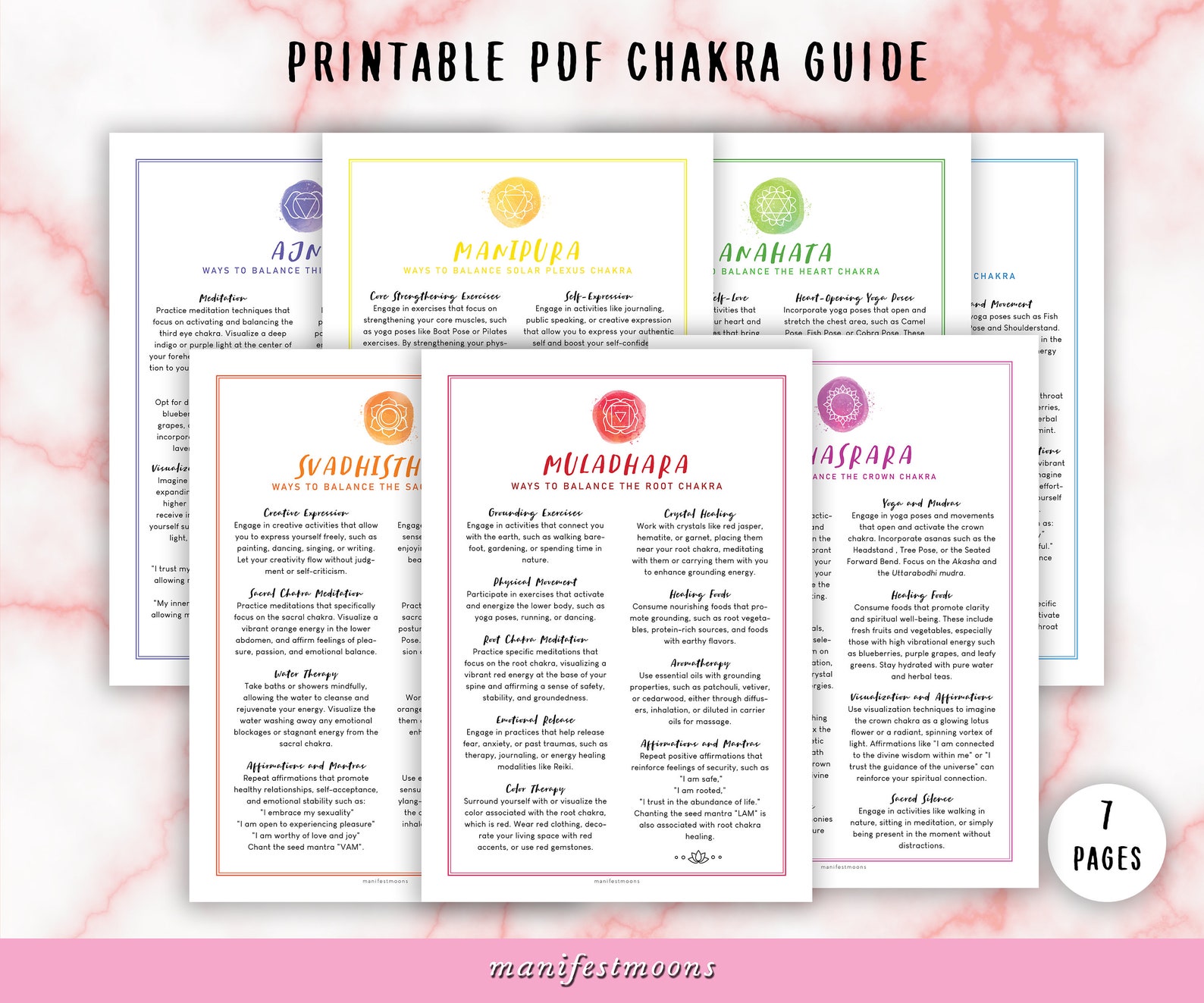 Chakras Guide Vol. 3, Chakras Cheat Sheets, Chakra Healing, Grimoire ...