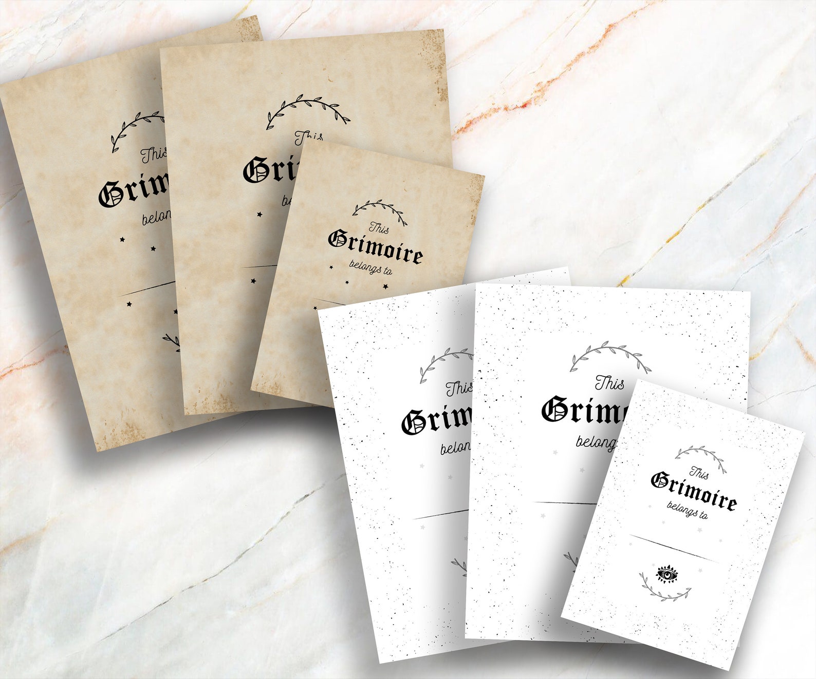 Grimoire Pages, Belongs to Page, Printable Grimoire Pages, Grimoire