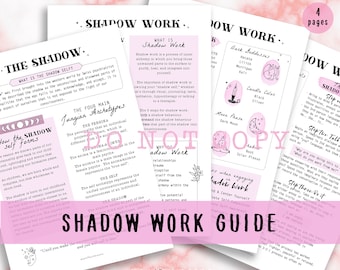 Shadow Work Complete Guide, Digital Shadow Work, Book of Shadows, Beginners Guide To Shadow Work Rituals and Practices, Grimoire Pages