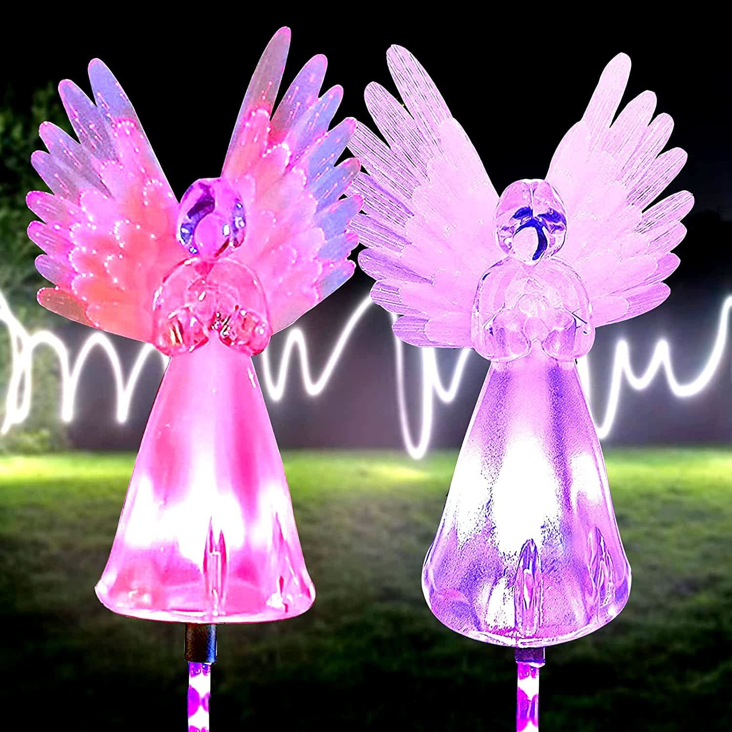 Solar Angel Lights - Etsy Solar Angel Lights - Etsy
