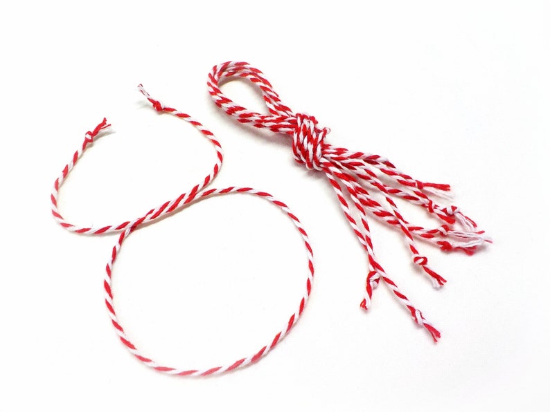 Red White Friendship Bracelet Good Luck Bracelet Protection Etsy