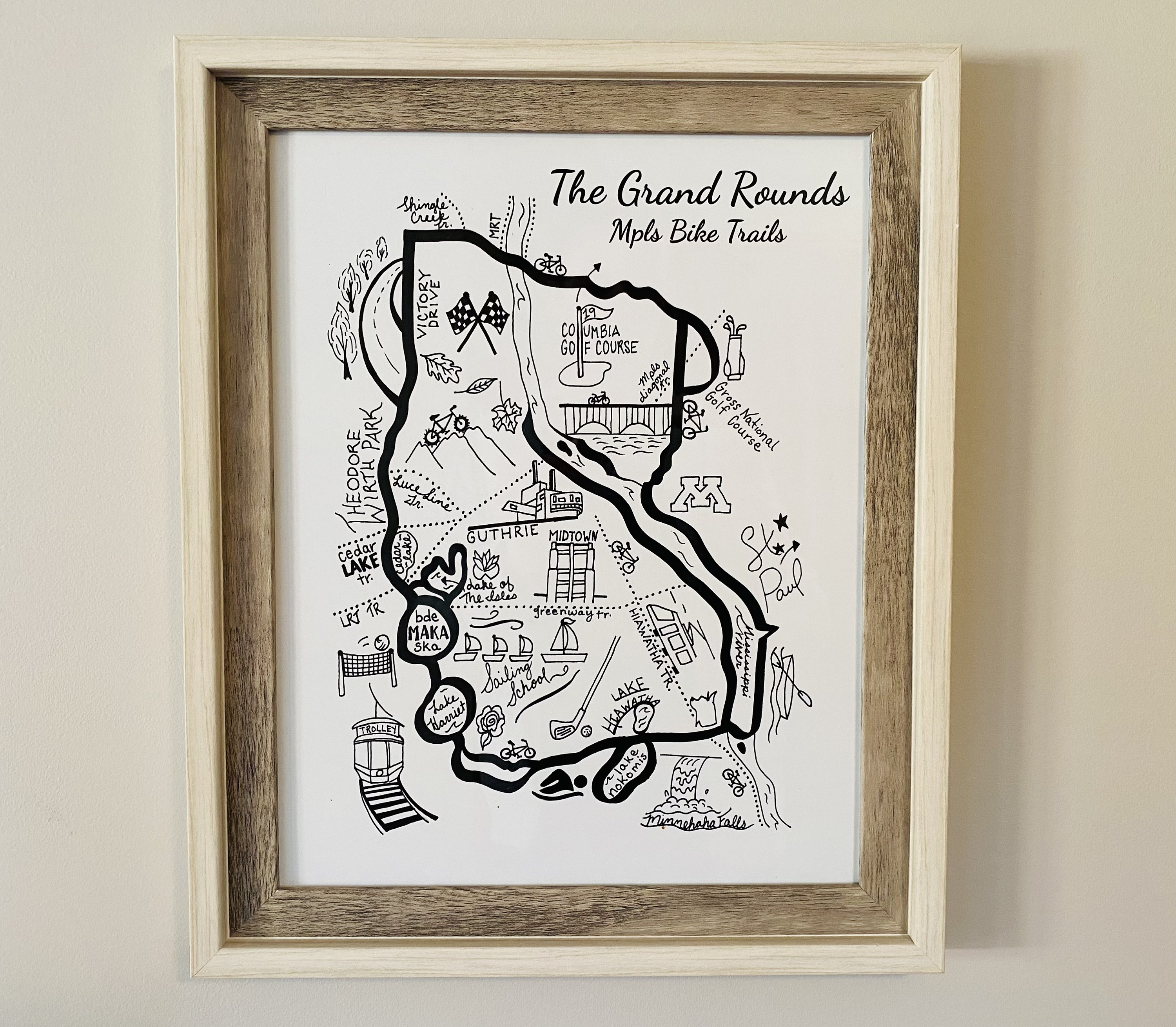 Grand Rounds Minneapolis Map Minneapolis Grand Rounds Bike Map | Etsy India Grand Rounds Minneapolis Map Minneapolis Grand Rounds Bike Map | Etsy India