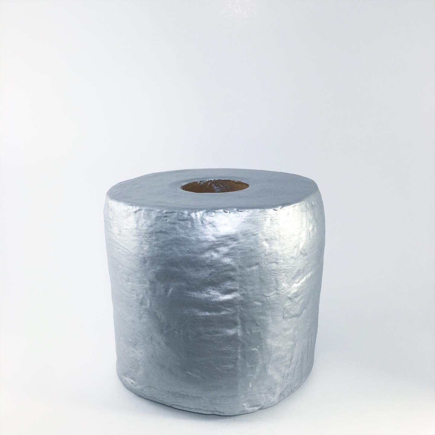 Handmade Gift Idea Cement Toilet Paper painted metallic Etsy