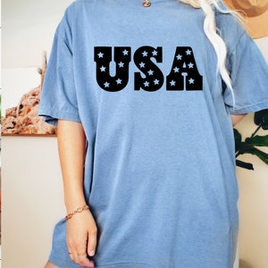 July Fourth Shirt, Party in the USA, Shirt for Women July Fourth, Women&#39;s T-Shirt for July Fourth, Vintage USA Shirt, Comfort Colors