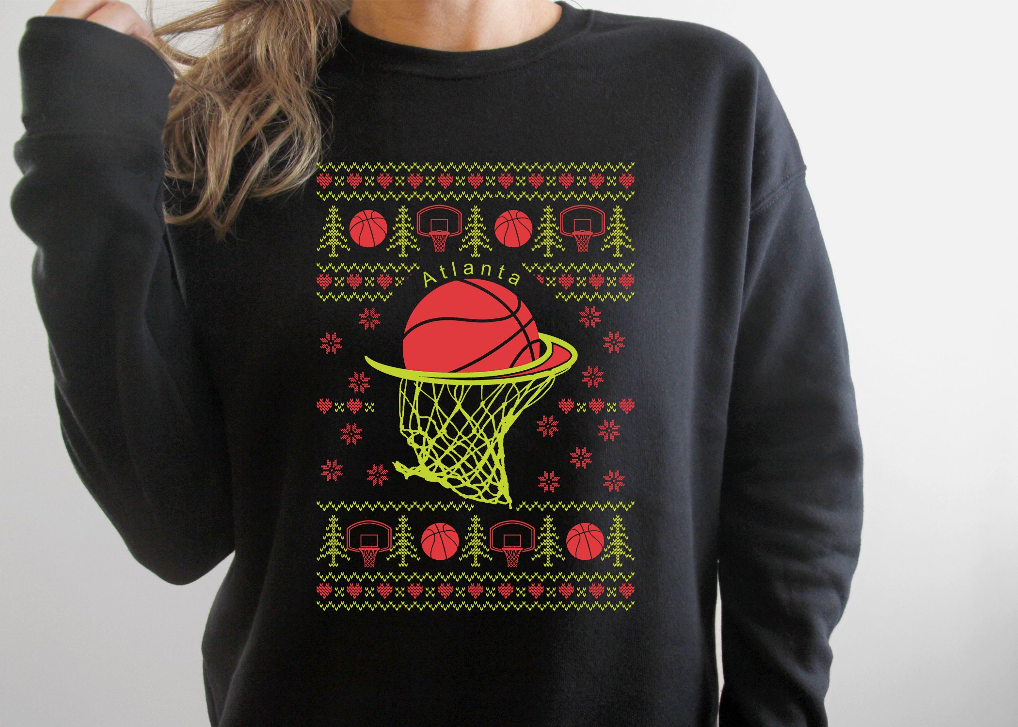 Basketball American Brooklyn Nets Ugly Christmas Sweater