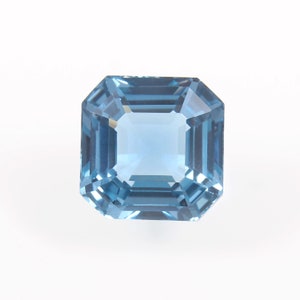 AAA Fine Quality 3.90 Ct Flawless Brazilian Sky Blue Aquamarine Asscher Cut Loose Gemstone, Excellent Cut Stone Fashion Jewelry Making Cut