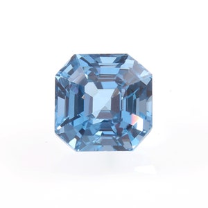 AAA Flawless Brazilian Sky Blue Aquamarine Asscher Cut Loose Gemstone, 8x8 MM Excellent Quality Aquamarine Ring And Fine Jewelry Making Cut