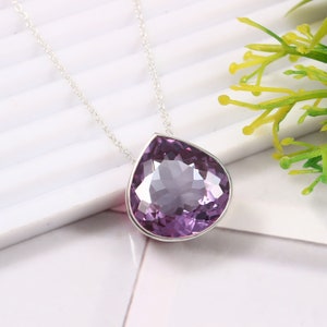 10x10 MM AAA Brazilian Color Change Alexandrite Heart Charm Pendant, Heart Gemstone Cut, Pendant For Her Birthday Day, Valentine Gift