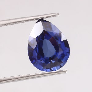 AAA 13x10 MM Flawless Ceylon Blue Sapphire Pear Loose Gemstone Cut, Fine Quality Sapphire Ring & High Jewelry Making Gemstone Cut