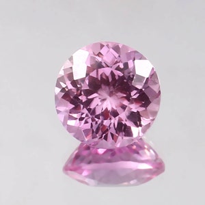 AAA 10 x 10 MM Flawless Ceylon Pink Sapphire Loose Round Gemstone Cut, Anello in zaffiro di qualità eccellente e creazione di gioielli raffinati Taglio della pietra preziosa
