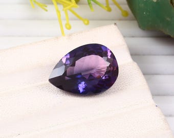 Purple Pink Ceylon Sapphire Pear Cut Gemstone, AAA Quality (19x14 MM)