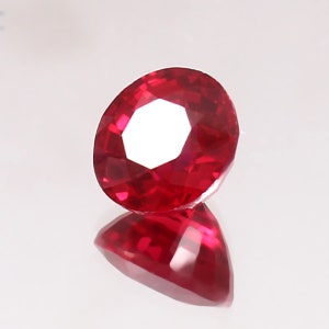 AAA 8 x 8 MM Felfri Blodröd Mozambique Rubin Lös Rund Ädelstenslipning, Fin Lyster Och Förtjusande Kvalitets Rubinring Och Smyckestillverkningsslipning
