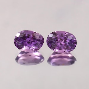 AAA Grade Flawless Purple Pink Ceylon Sapphire Oval Cut Loose Gemstone Matching pair, Top Quality Sapphire Ring & High Jewelry Making 7x5 MM