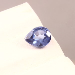 AAA 8x6 MM Flawless Ceylon Blue Sapphire Loose Pear Gemstone Cut, Fine Quality Sapphire Excellent Ring & High Jewelry Making Gemstone Cut