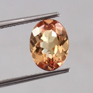 AAA Flawless Peach Bicolor Ceylon Padparadscha Sapphire Loose Oval Gemstone Cut, 2.40 Ct Fine Quality Sapphire Ring And Jewelry Making Cut