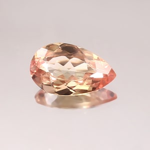 AAA Flawless Bi Color Ceylon Padparadscha Sapphire Loose Pear Gemstone Cut,Top Quality Sapphire Jewelry & Ring Making Gemstone Cut 11x6.80mm