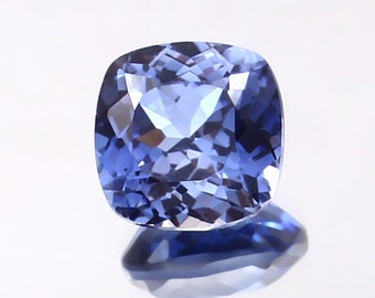 AAA Flawless Ceylon Blue Sapphire Loose Cushion Gemstone Cut, 6.80 Ct Breathtaking Quality Sapphire Ring & Jewelry Making Gemstone 10x10 MM