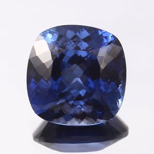 AAA Flawless Ceylon Royal Blue Sapphire Loose Cushion Gemstone Cut, Breathtaking Quality Sapphire Ring & Jewelry Making Gemstone 14x14 MM