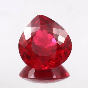 AAA Flawless Blood Red Mozambique Ruby Loose Heart Gemstone Cut, Nice Luster And Ravishing Quality Ruby Ring And Jewelry Making Cut 12x12 MM