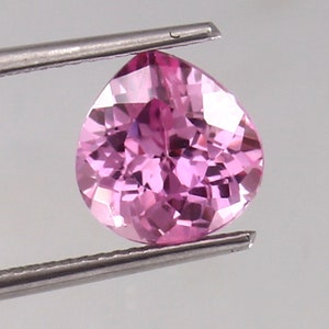 AAA Flawless Ceylon Pink Sapphire Loose Heart Gemstone Cut, 3.70 CT Excellent Top Quality Sapphire Ring And Jewelry Making Gemstone 9x9 MM