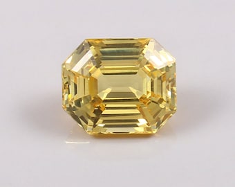 Ceylon Gelber Saphir: 5.00 Ct Radiant Cut Edelstein