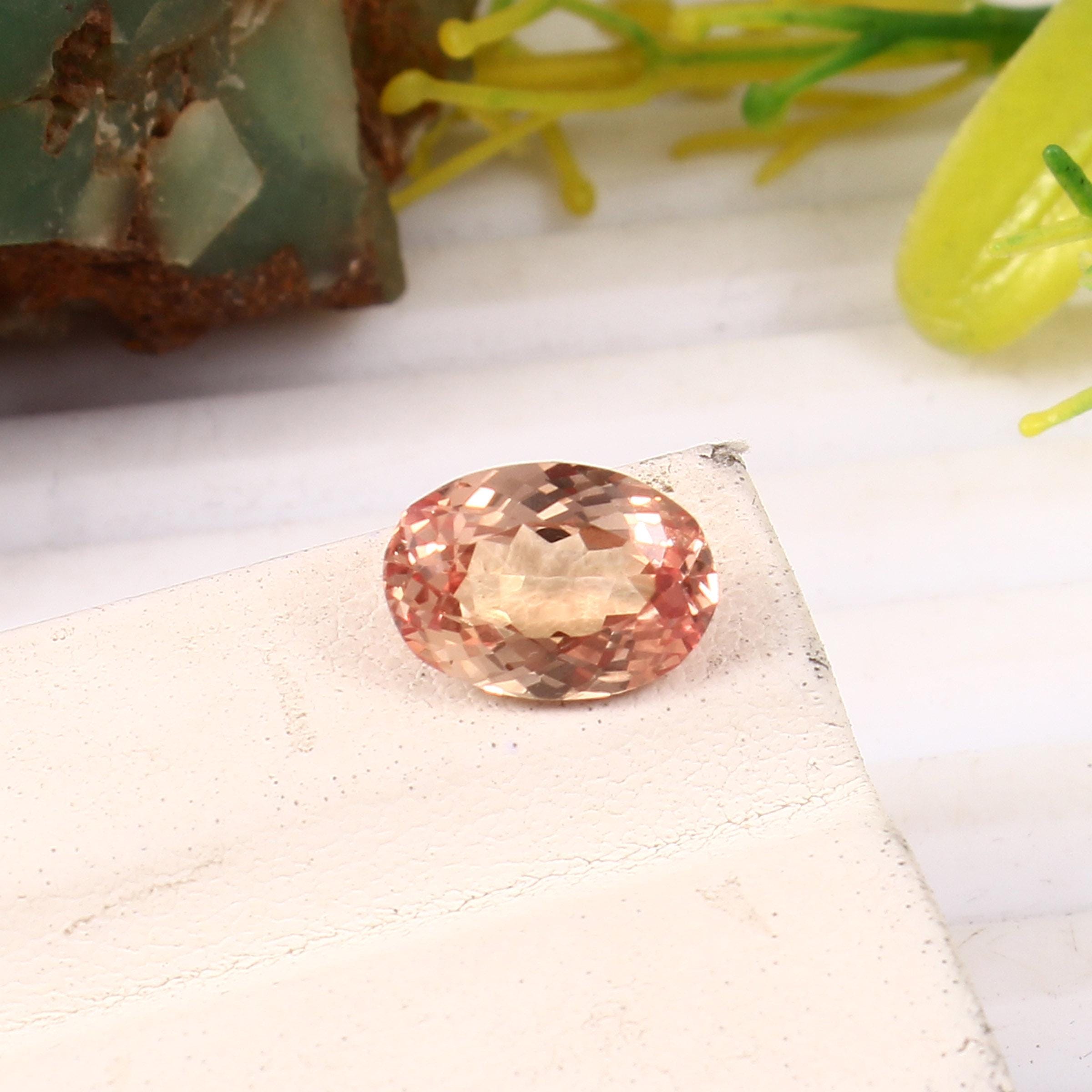 AAA 10x7 MM Flawless Peach Ceylon Padparadscha Sapphire Loose Oval Gemstone Cut, Excellent Sapphire Ring & Fine Jewelry Making Cut