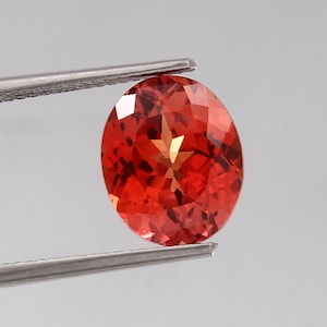 AAA 11x9 MM Flawless Ceylon Padparadscha Sapphire Loose Oval Gemstone Cut, Fine Quality Sapphire Ring & Excellent Jewelry Making Gemstone