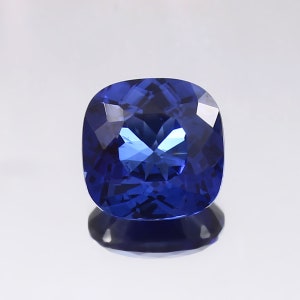AAA 10x10 MM Flawless Ceylon Royal Blue Sapphire Loose Cushion Gemstone Cut, Fine Quality Sapphire Ring & High Jewelry Making Gemstone Cut