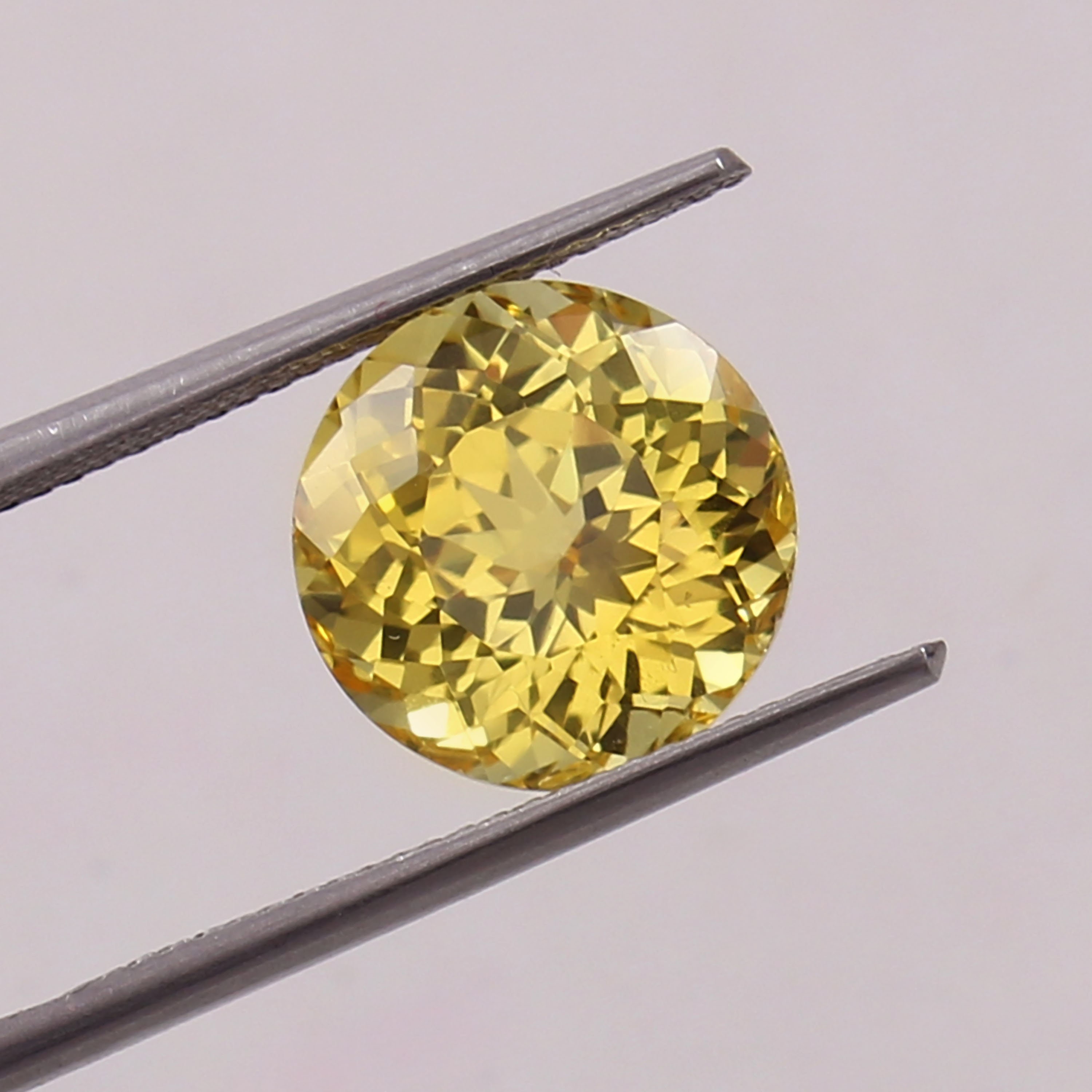 Lot De 10 Saphirs Jaunes Naturels De Ceylan - Taille Ronde 1.1 Mm - Qualité Œil Pur - Vente En Gros